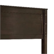 Zedy Full over Full Bunk Bed-Guardrails and Ladder-Walnut Brown