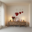 Decorative Metal Heart Wall Decor Set of 3-Classic Red with Jute Hanging Rope