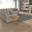 17 Inch Side End C Table- Iron Gold Angled Frame