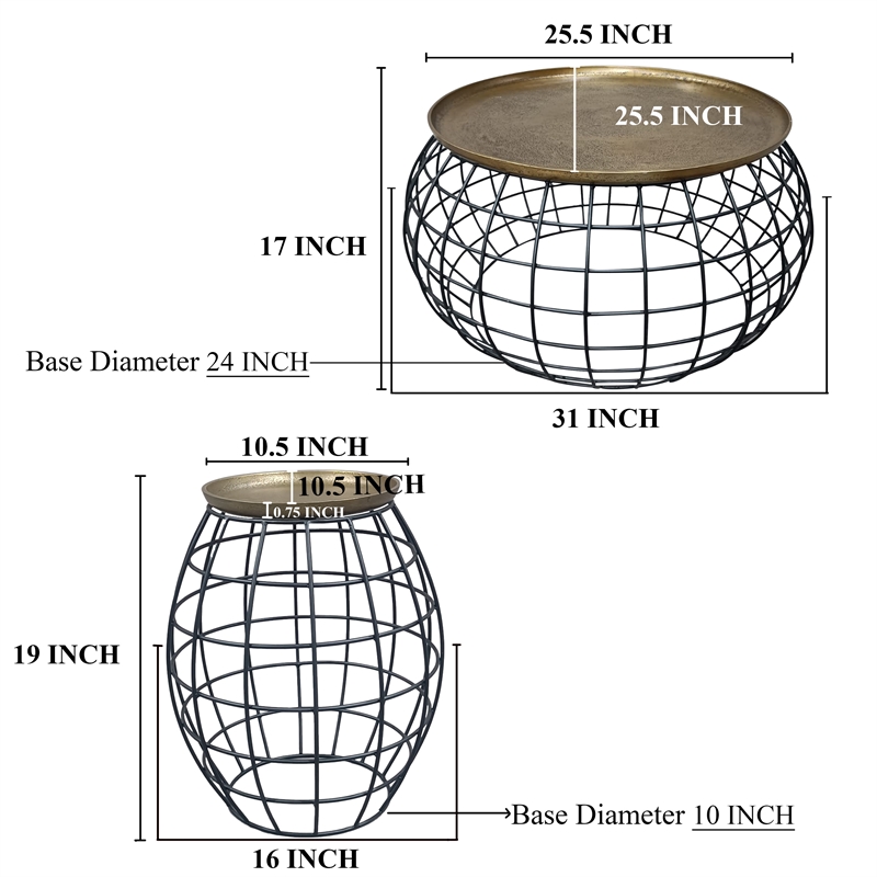 Milo 2-Piece Coffee Table and End Table Set