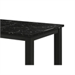 Syon Dining Table-47 Inch Black Faux Marble Top-Black Wood Legs