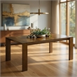 Liyo Dining Table-Modern 71 Inch Rectangular Top-Warm Brown Wood