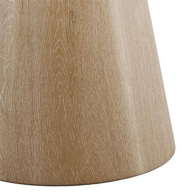 Coffee Table- Pedestal Base- 29 Inch Round Top in Oak Brown