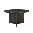 Dining Table- 54 Inch Circular Top- Pedestal Base- Ebony Black