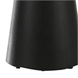 Side End Table- Cone Pedestal Base- 20 Inch Round Top in Black