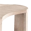 Cocktail Table- Open Lower Shelf- 50 Inch Oval Oak Brown Wood Top