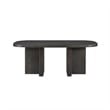 Dining Table- 78 Inch Rectangular Top- Ebony Black