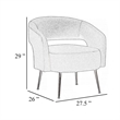 Accent Chair- Curved Open Back- Teal Blue Velvet- Gold Metal Legs