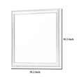 Benjara Square Molded Wooden Frame Dresser Mirror- Antique Silver
