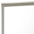 Benjara Square Molded Wooden Frame Dresser Mirror- Antique Silver