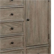 Benjara 4 Drawer Transitional Wooden Chest with Grain Details- Gray