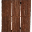 Benjara Wooden Foldable 3 Panel Room Divider with Plank Style- Small- Brown