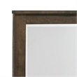 Benjara Bora 34 x 46 Dresser Mirror- Square- Solid Reclaimed Wood- Rustic Gray