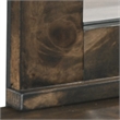 Benjara Bora 34 x 46 Dresser Mirror- Square- Solid Reclaimed Wood- Rustic Gray