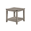 Benjara Hilton 3 Piece Coffee & End Table Set- Wood- Storage Shelf- Beige Finish
