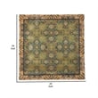 Benjara 24 x 24 Decorative Wall Art Set of 3-Square Vintage Brown-Green Designs