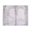 Benjara 47 x 59 Decorative Wall Art- Rectangular- Historical Architecture- Gray