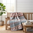 Benjara Pimi 50 x 60 Quilted Throw Blanket- Polyester Fill- Southwest Boho Style