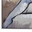 Benjara Iamo 49 x 71 Framed Canvas Oil Painting-Female Pose-Natural Fiber-Blue