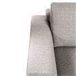 Benjara Kevin Sofa- Gray Chenille- Modern Track Arms- Solid Wood- 82 Inch