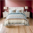 Benjara Ello 3pc King Size Quilt and Pillow Sham Set- Bohemian Print- Multicolor