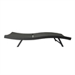 Benjara Stela Outdoor Lounge Chaise- Gray Rattan Wicker- Adjustable- 79 Inch