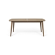 Benjara Sumona Outdoor Dining Table- Extendable- Brown Acacia Wood- 71-95 Inch