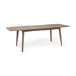Benjara Sumona Outdoor Dining Table- Extendable- Brown Acacia Wood- 71-95 Inch