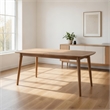 Benjara Sumona Outdoor Dining Table- Extendable- Brown Acacia Wood- 71-95 Inch