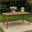 Benjara Sumona Outdoor Dining Table- Extendable- Brown Acacia Wood- 71-95 Inch