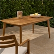 Benjara Sumona Outdoor Dining Table- Extendable- Brown Acacia Wood- 71-95 Inch