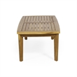 Benjara Outdoor Rectangular Coffee Table - Natural Brown