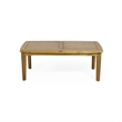 Benjara Outdoor Rectangular Coffee Table - Natural Brown