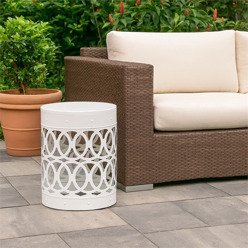 Benjara Feio Outdoor Side End Table 14
