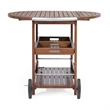 Benjara Rolling Bar Cart- 36