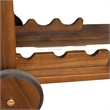 Benjara Rolling Bar Cart- 36