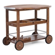 Benjara Rolling Bar Cart- 36