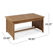 Benjara Gerry Outdoor Coffee Table- 40
