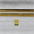 Benjara Jito Decorative Jewelry Box Set of 2- Abstract Pattern- Silver Gold