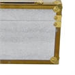 Benjara Jito Decorative Jewelry Box Set of 2- Abstract Pattern- Silver Gold