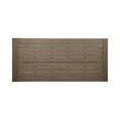 Benjara Leslee Outdoor Dining Table- Brown Top- Black Wood Rectangular 79 Inch