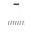 Benjara Modern Ceiling Pendant Light- Suspended Aluminum Spiral Loop- 23 Inch