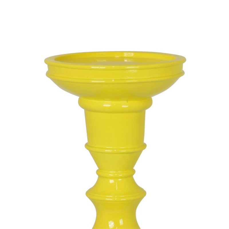 Benjara Naze Tabletop Candle Holder with Turned Accents- 23