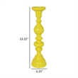 Benjara Naze Tabletop Candle Holder with Turned Accents- 23