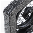 Benjara Fireplace Screen- Scrollwork Mesh Design- Iron w Black- Silver Finish