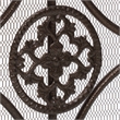 Benjara Fireplace Screen- Scrollwork Design- Iron- 45x35 Black- Gold Finish