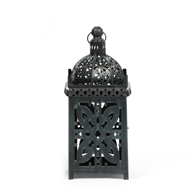 Benjara Sus Candle Holder Lantern- 15