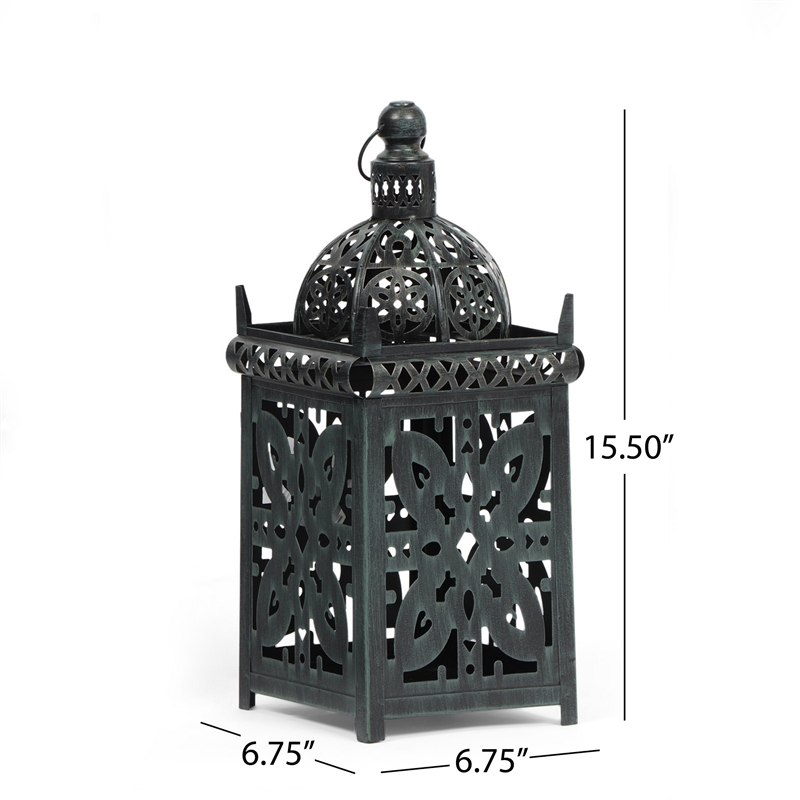 Benjara Sus Candle Holder Lantern- 15