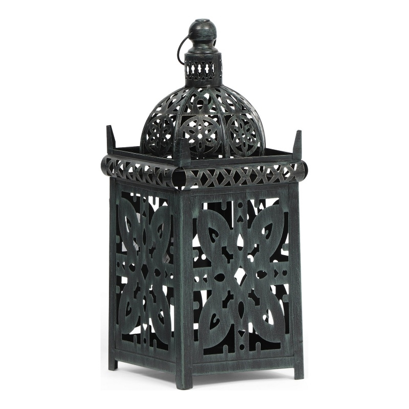 Benjara Sus Candle Holder Lantern- 15