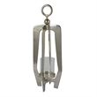 Benjara Brie Candle Holder Lantern- 27 Inch- Silver Metal Frame- Glass Shade
